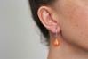 9/13mm Orange Opal Teardrop Earrings | Image 2