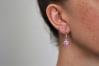 8mm Purple Opal Drop Earrings | Image 2