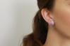10mm Purple Opal Stud Earrings | Image 3