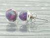 6mm Silver and Opal Stud Earrings | Image 2