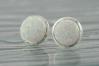 10mm White Opal Stud Earrings | Image 3