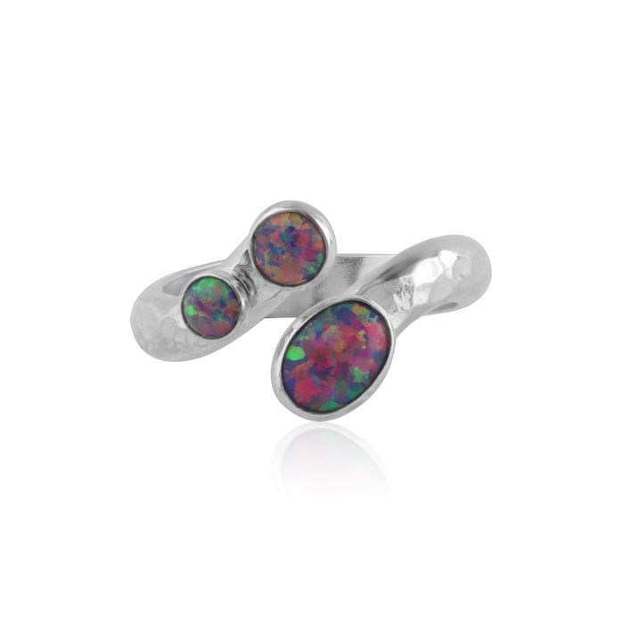 Purple Opal Hammered Ring | Image 1