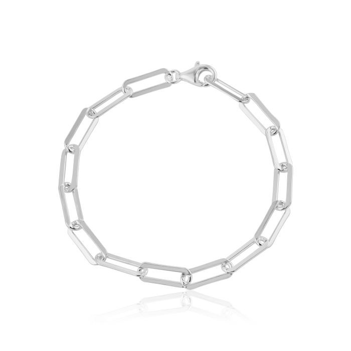 Silver Paperclip Bracelet | Image 1